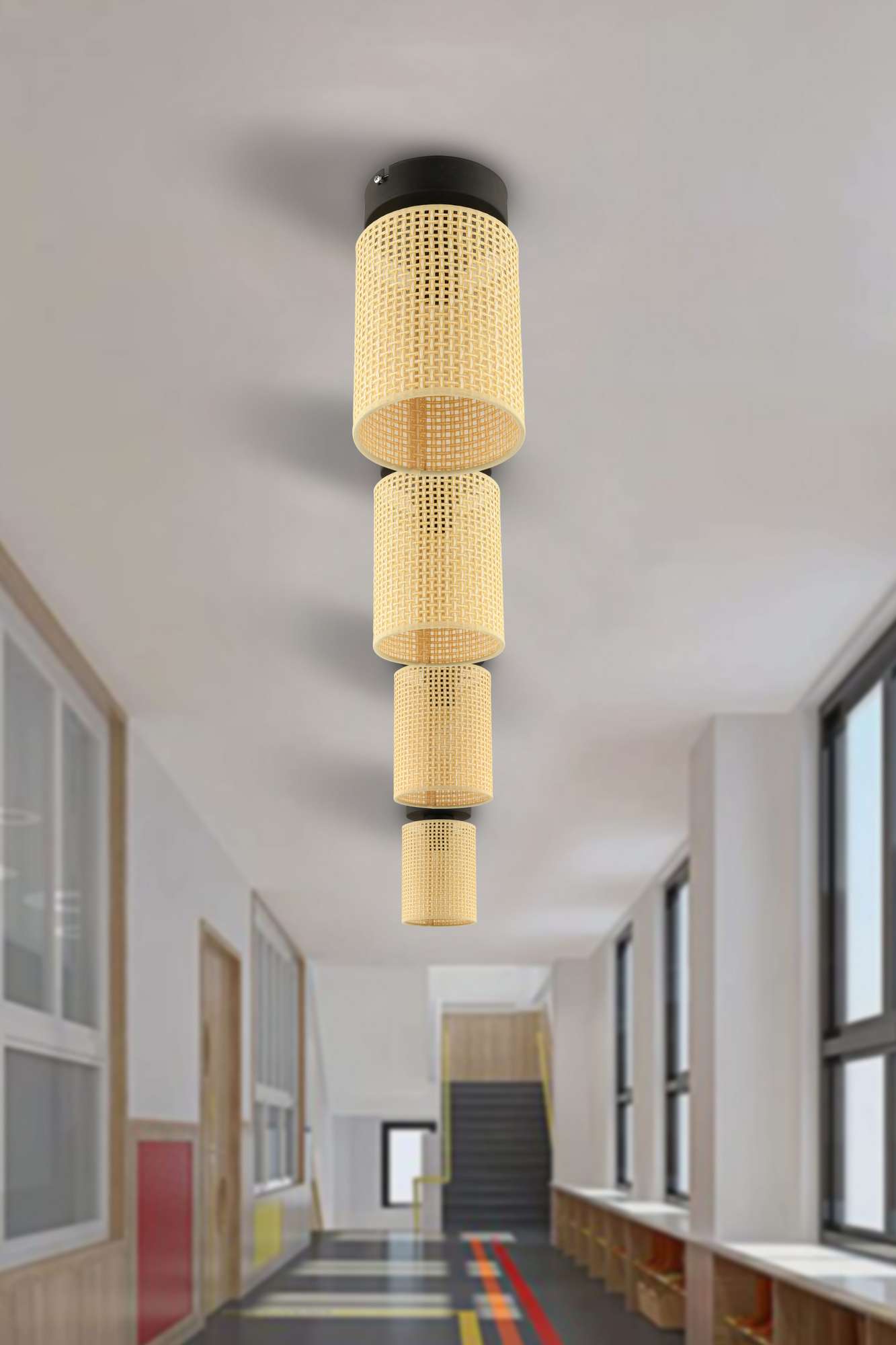 Candeeiro de Teto – 18 cm – Creme – Metálico