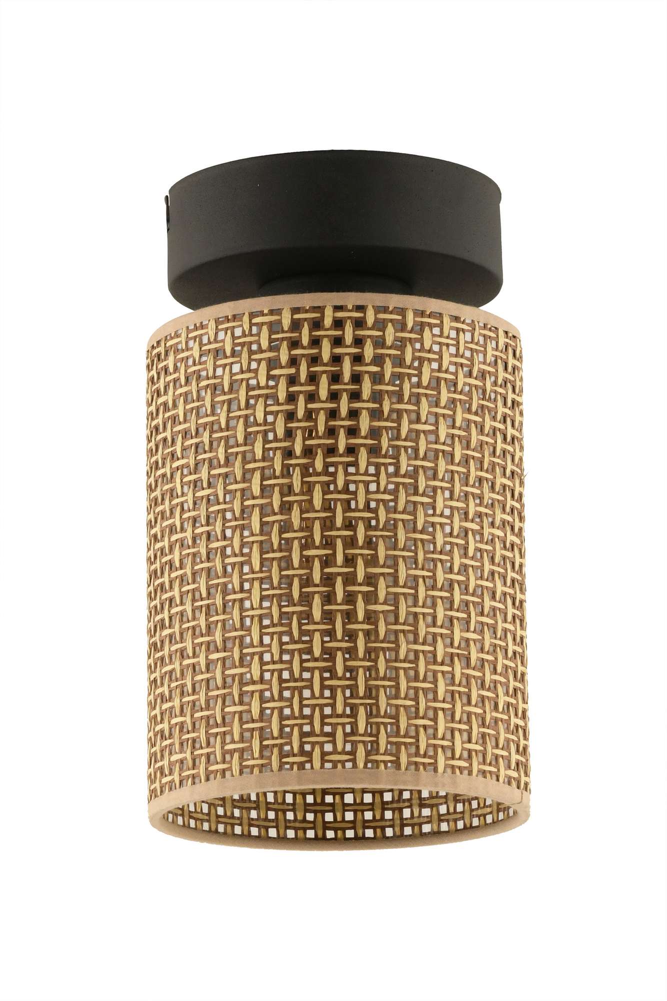Candeeiro de Teto – Ø12 h:12 cm – Bege e Preto – Metal