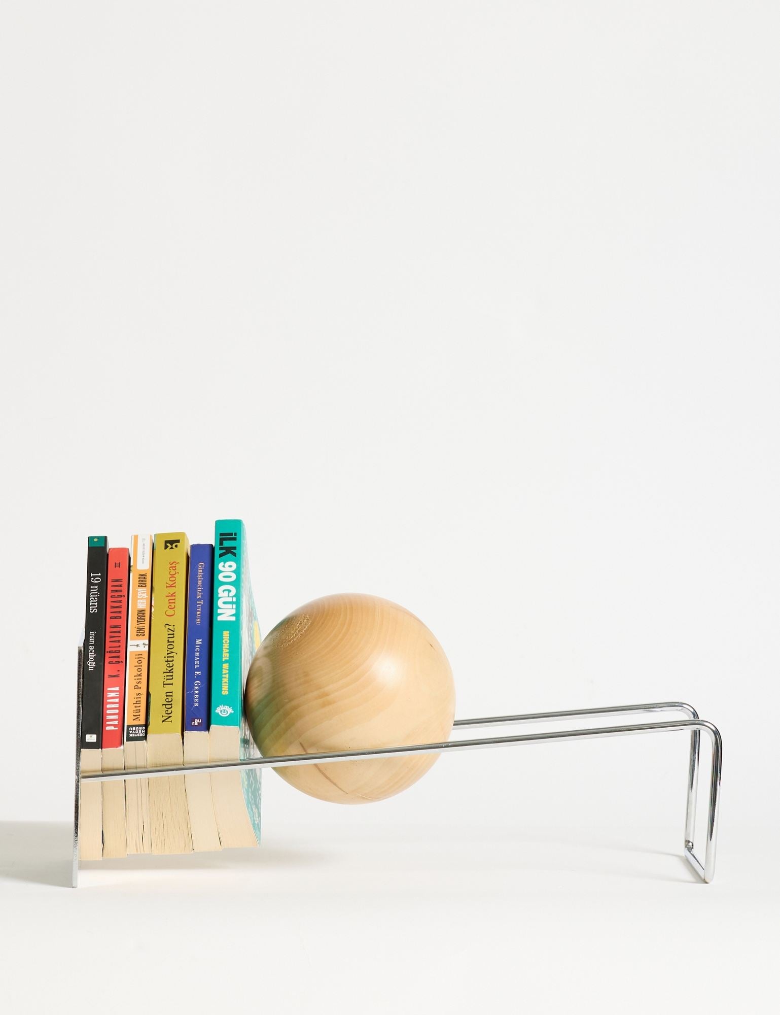 Suporte para livros-Toke-Prata