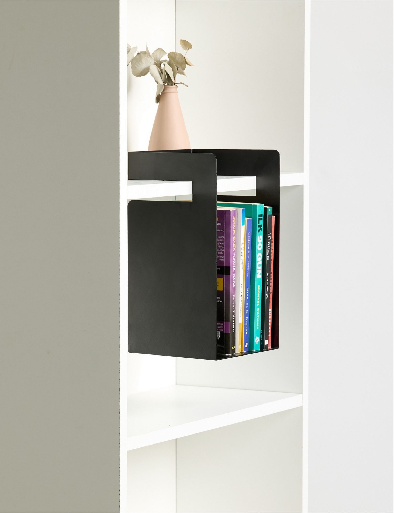 Suporte para livros-Cube-Preto
