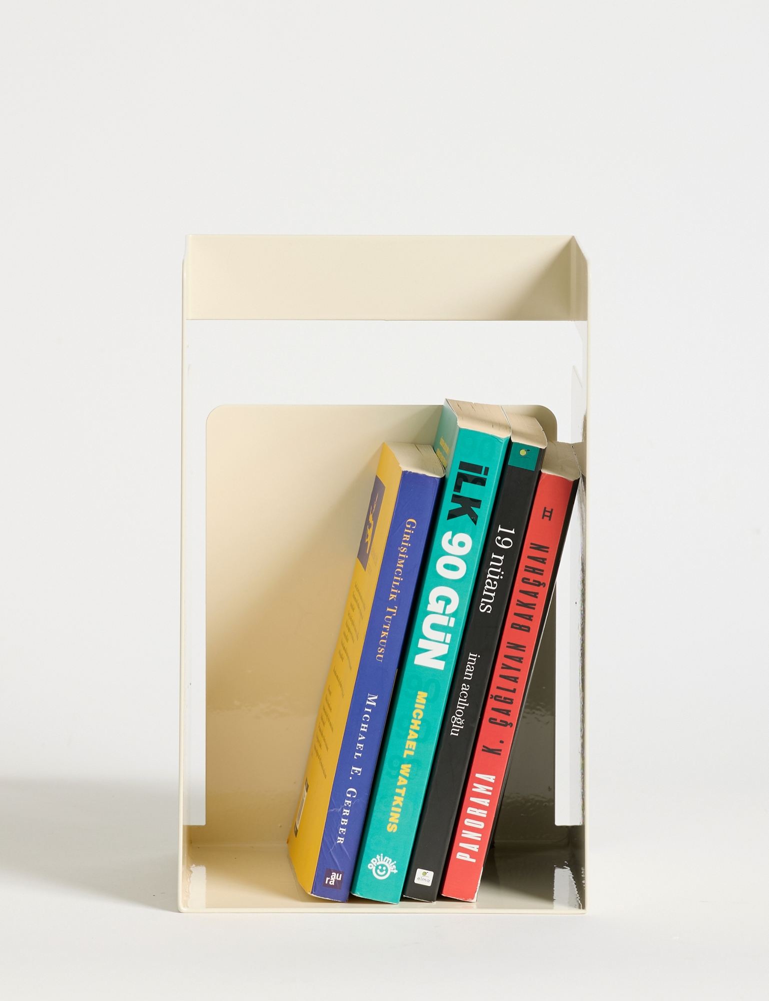 Suporte para livros-Cube-Creme