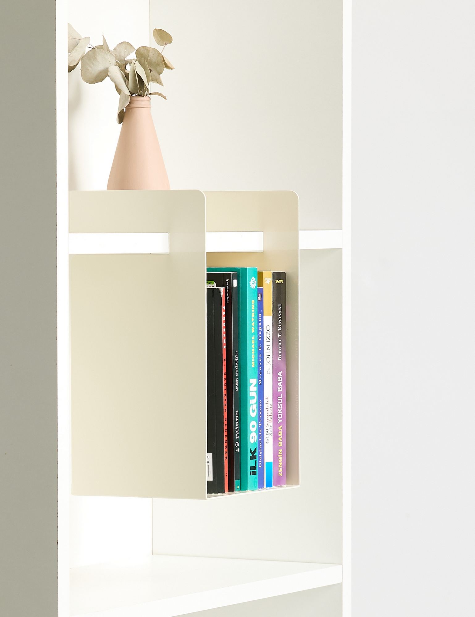 Suporte para livros-Cube-Creme