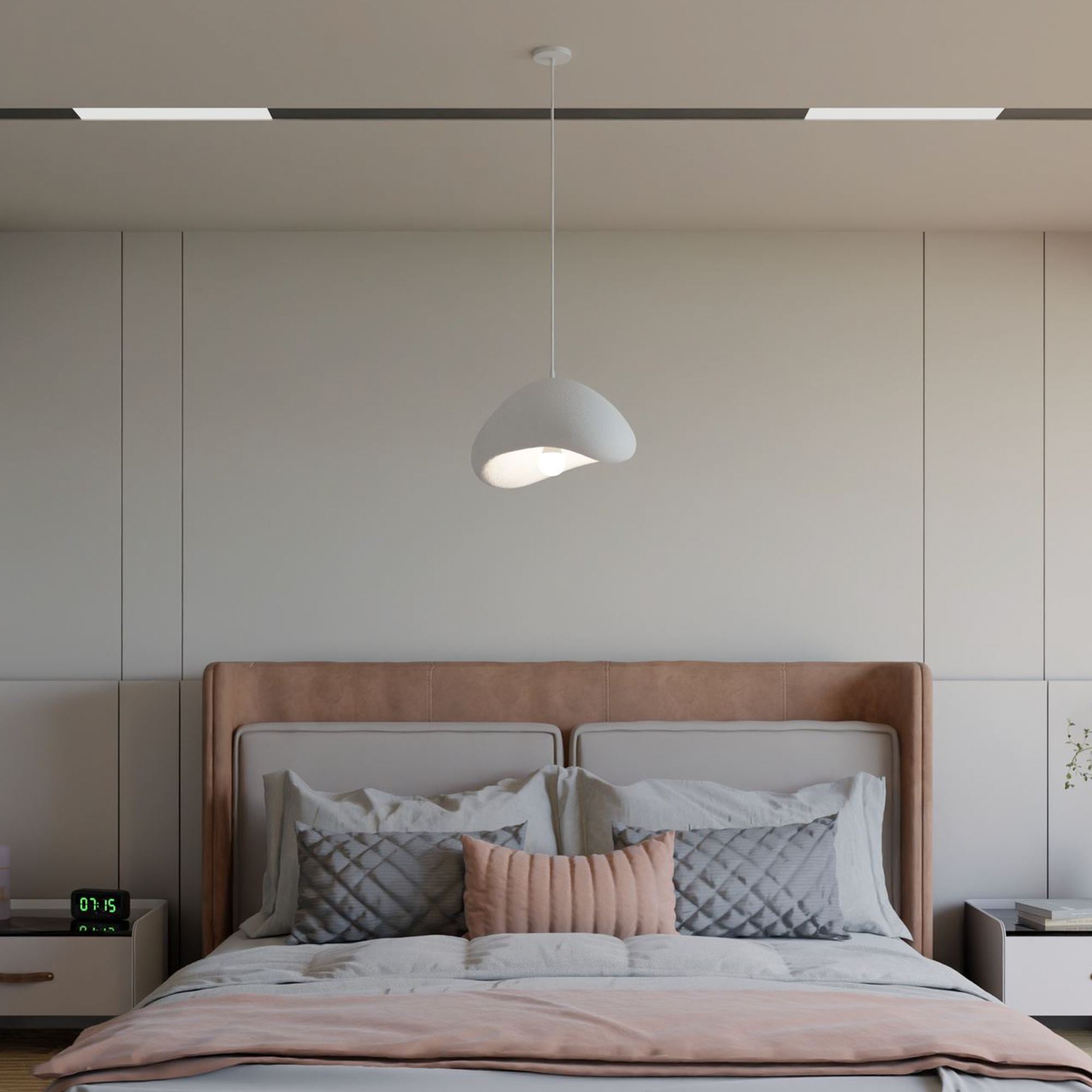 Candeeiro de Teto – 21-120 cm – Branco – Composto Polimérico