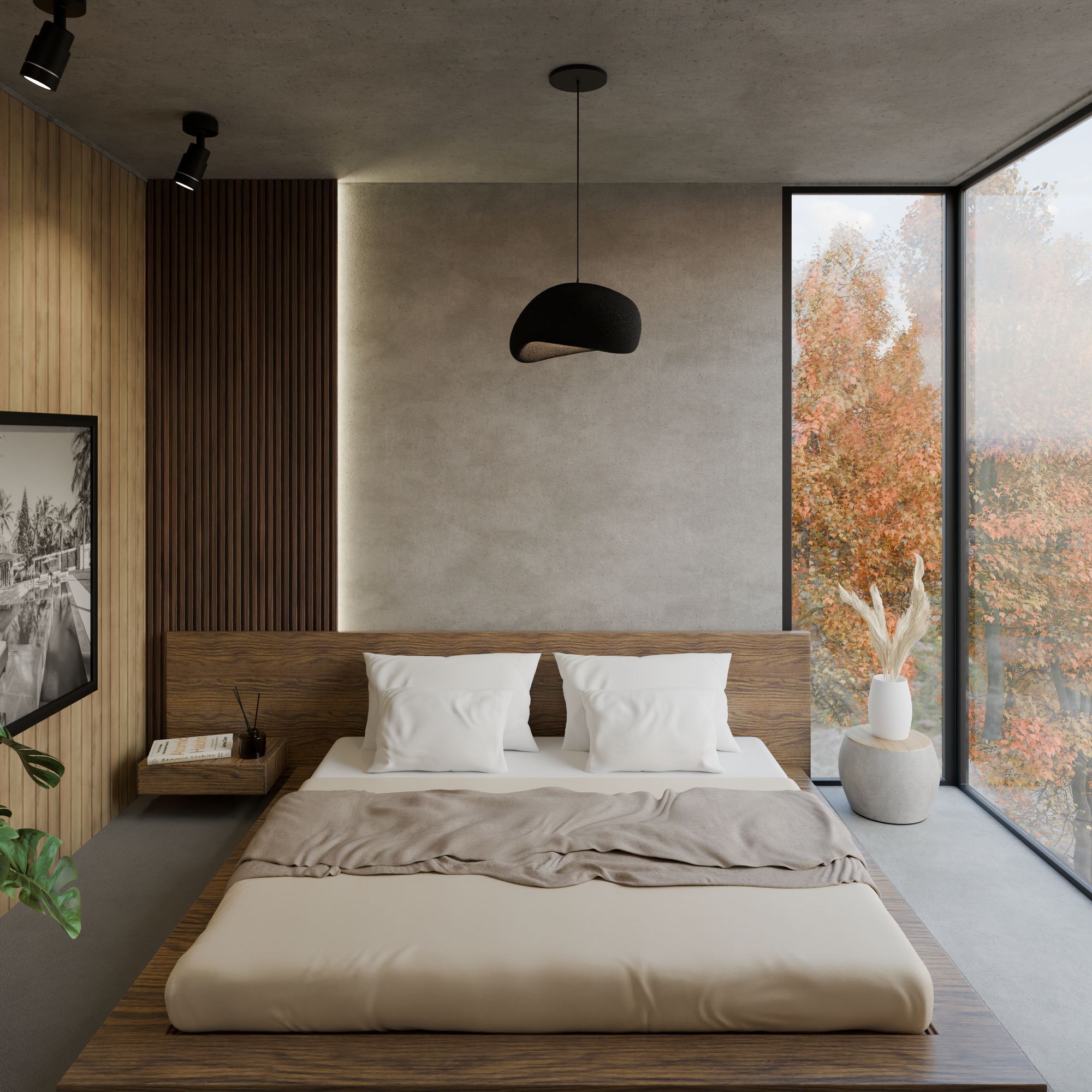 Candeeiro de Teto – 22-120 cm – Preto – Composto Polimérico