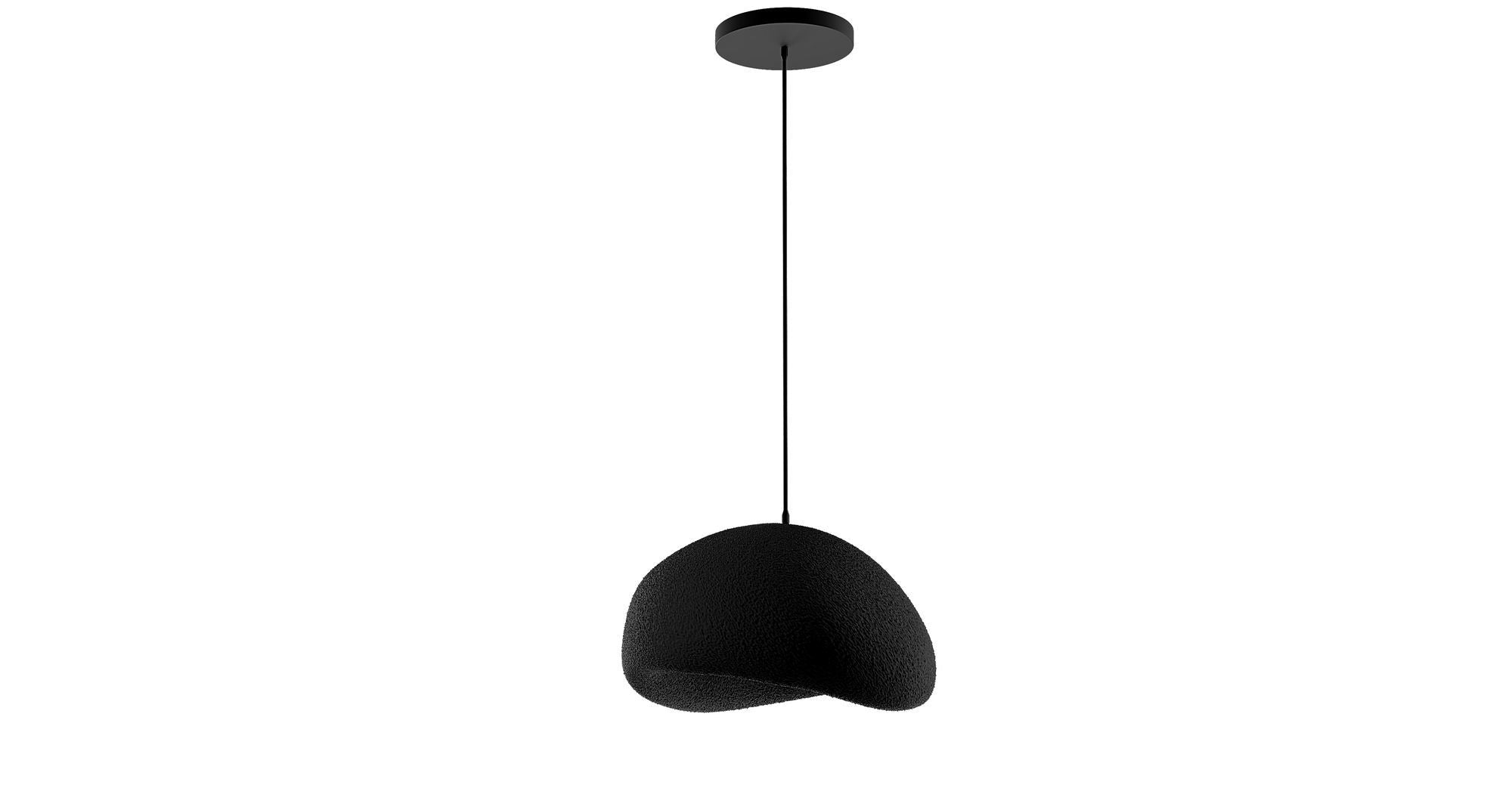 Candeeiro de Teto – 22-120 cm – Preto – Composto Polimérico