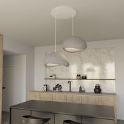 Candeeiro de Teto – 34 x 28 x 19 cm – Cinza Concreto – Composto Polimérico