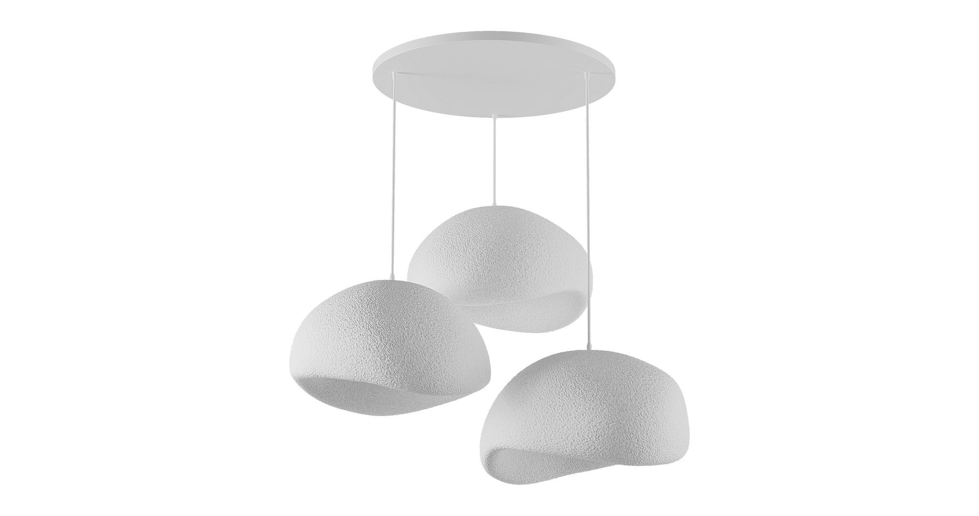 Candeeiro de Teto – 34 x 28 x 19 cm – Branco – Composto Polimérico