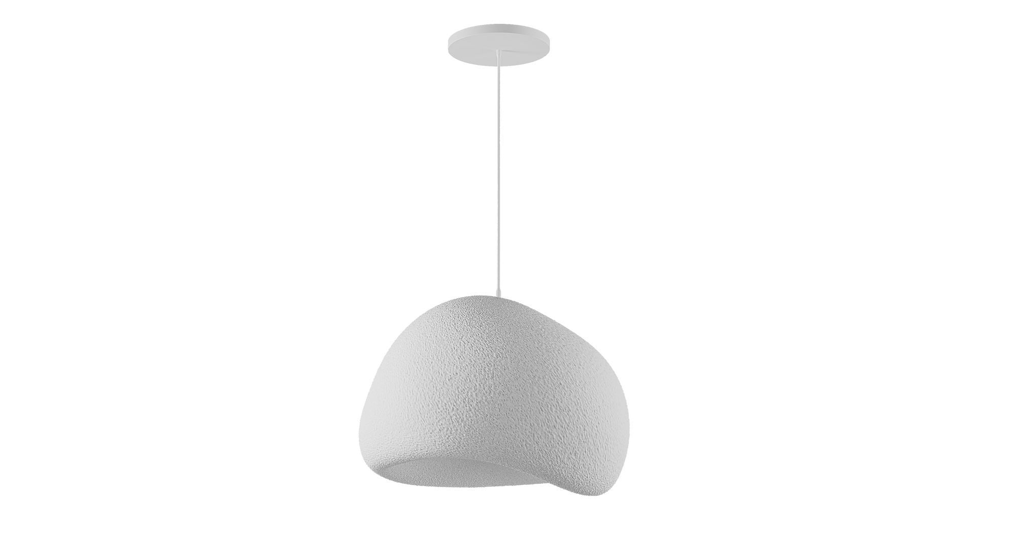 Candeeiro de Teto – 42 x 38 x 28 cm – Branco – Composto Polimérico