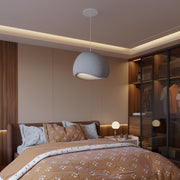 Candeeiro de Teto – 42 x 38 x 28 cm – Cinza Concreto – Composto Polimérico