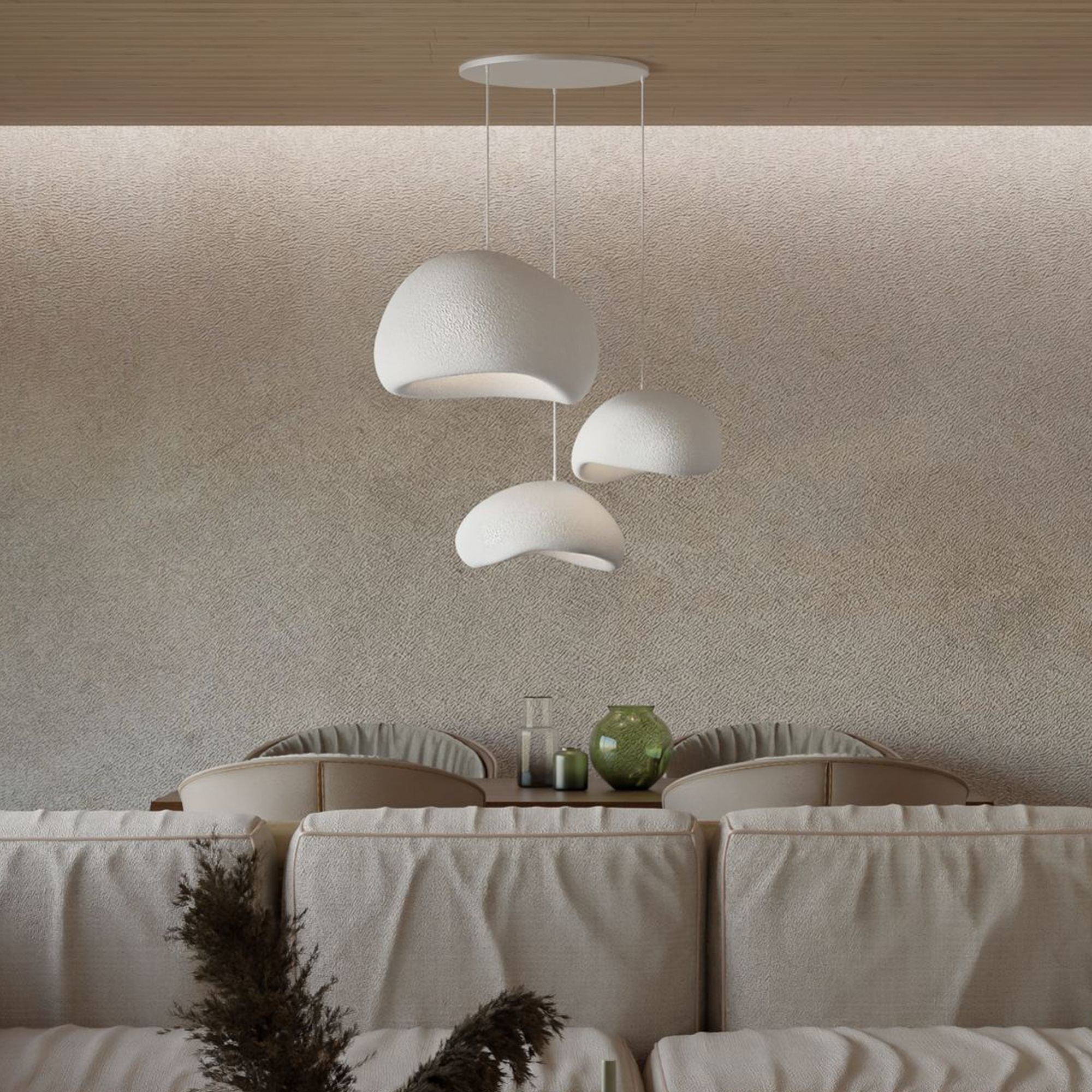 Candeeiro de Teto – 31-120 cm – Branco – Composto Polimérico