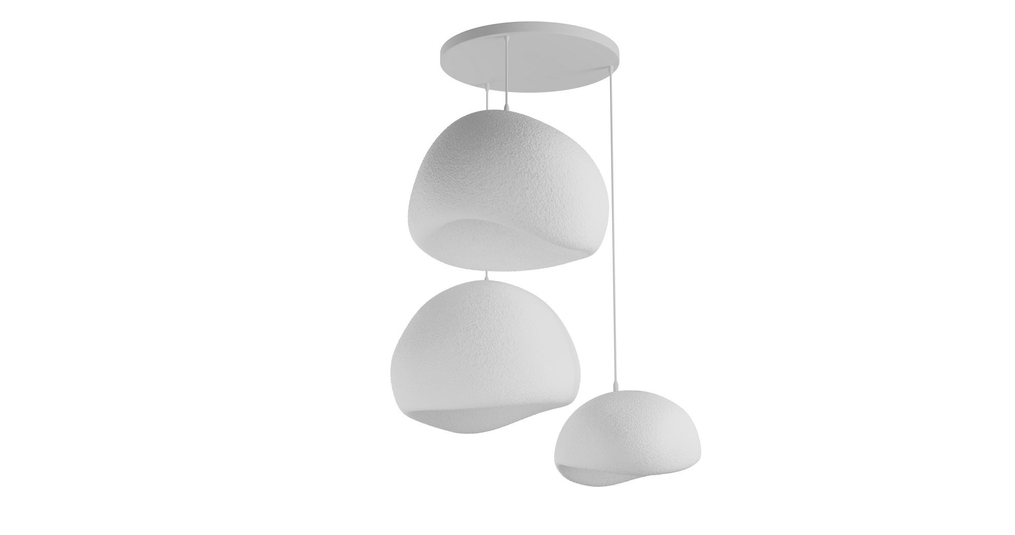 Candeeiro de Teto – 31-120 cm – Branco – Composto Polimérico