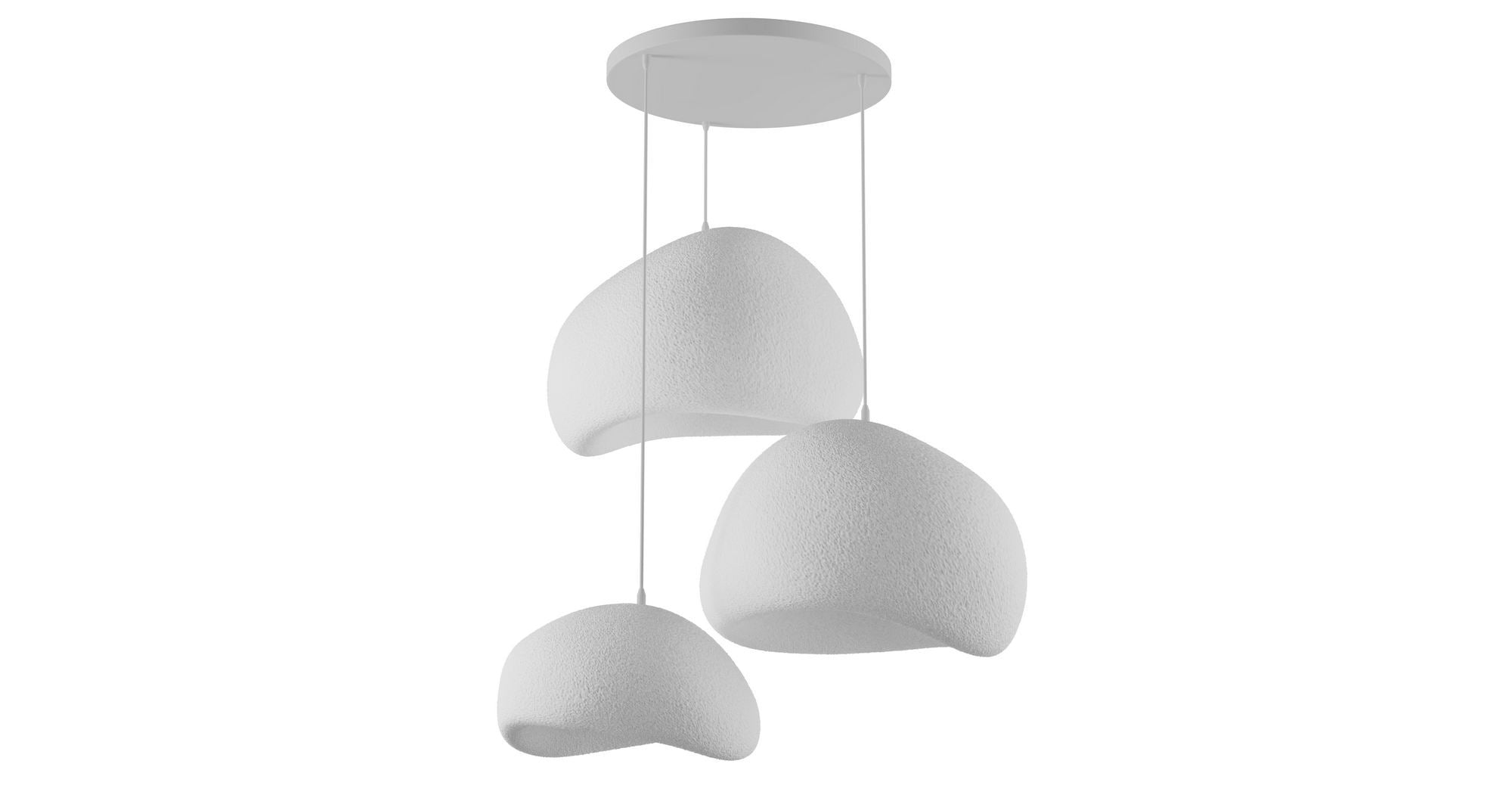 Candeeiro de Teto – 31-120 cm – Branco – Composto Polimérico