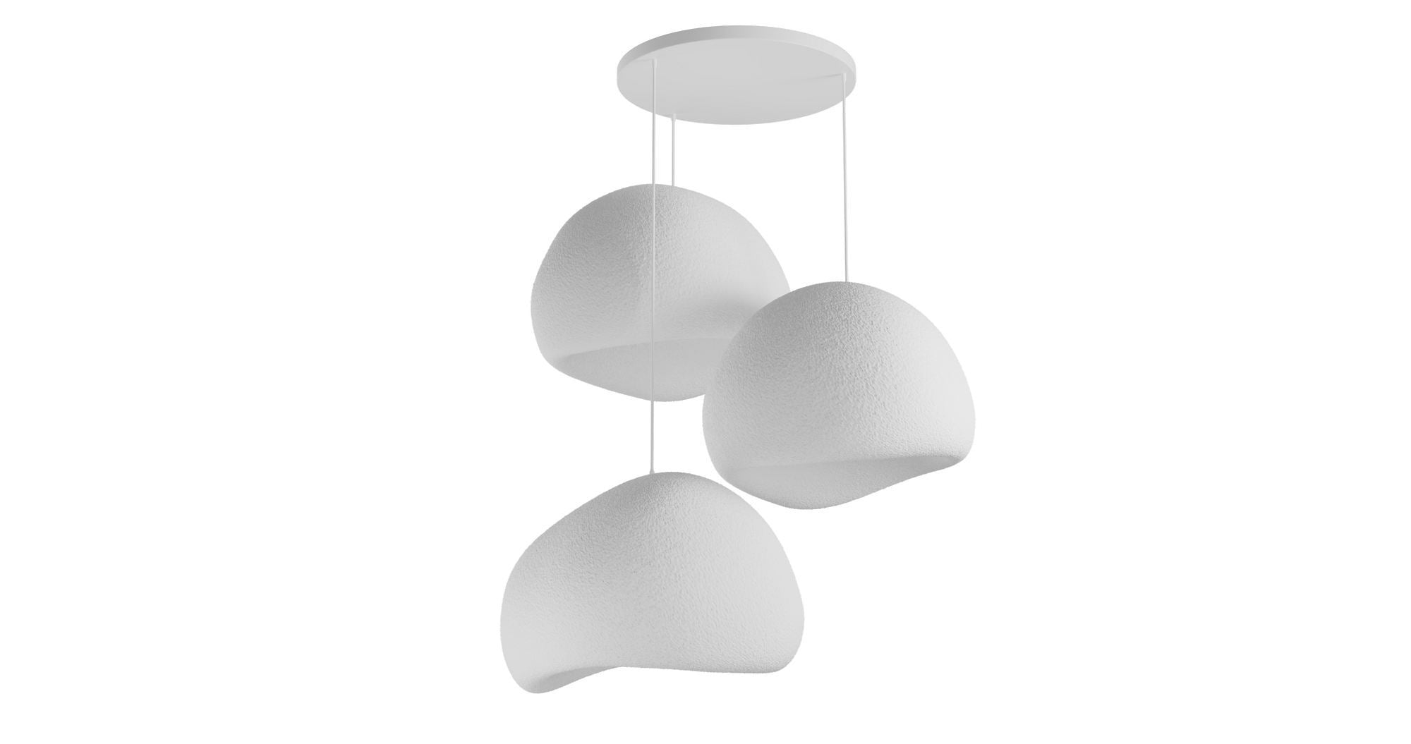 Candeeiro de Teto – 31-120 cm – Branco – Composto Polimérico