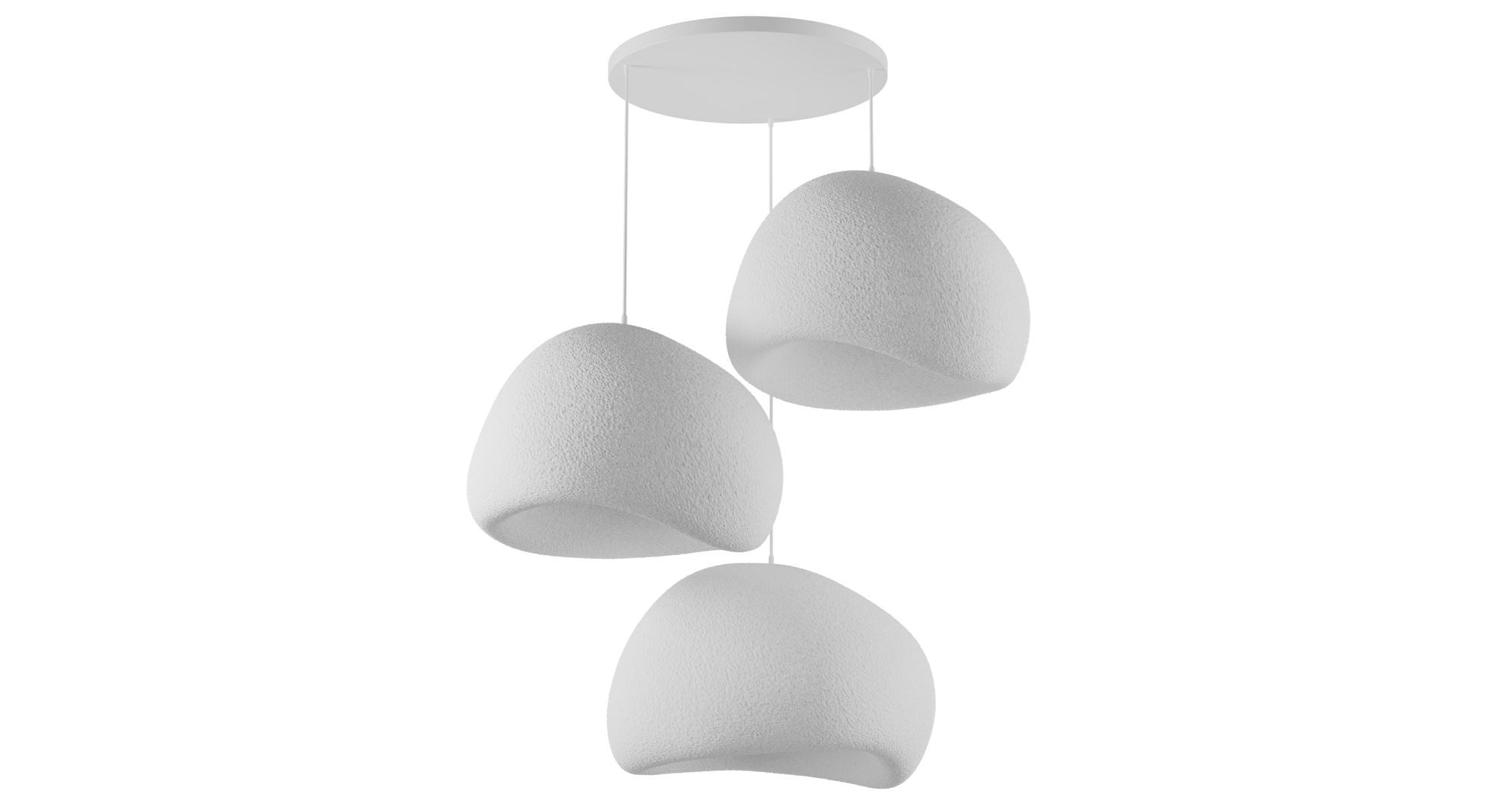 Candeeiro de Teto – 31-120 cm – Branco – Composto Polimérico