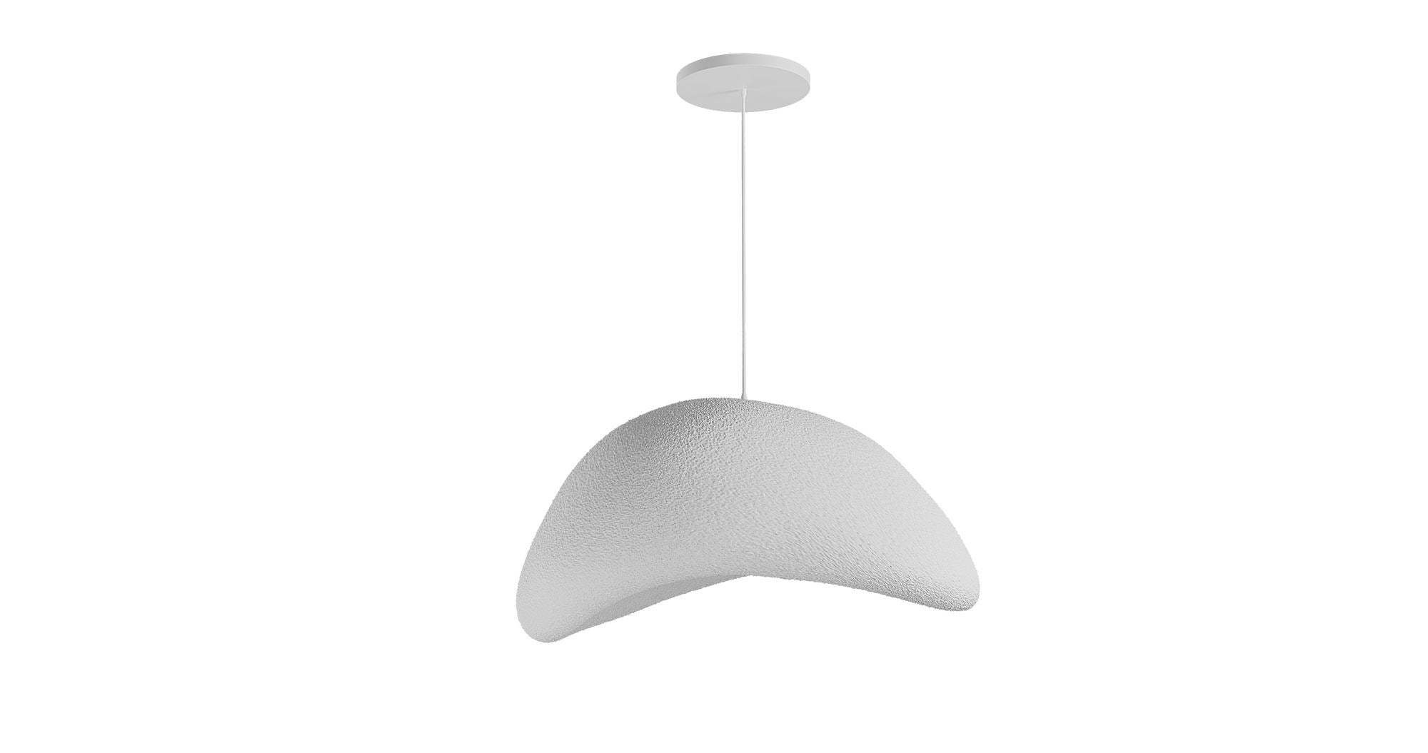 Candeeiro de Teto – 50 x 37 x 28 cm – Branco – Composto Polimérico