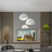 Candeeiro de Teto – 50 x 37 x 28 cm, 42 x 38 x 28 cm, 34 x 28 x 19 cm – Branco – Composto Polimérico