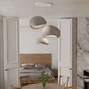 Candeeiro de Teto – 50 x 37 x 28 cm – Cinza Concreto – Composto Polimérico