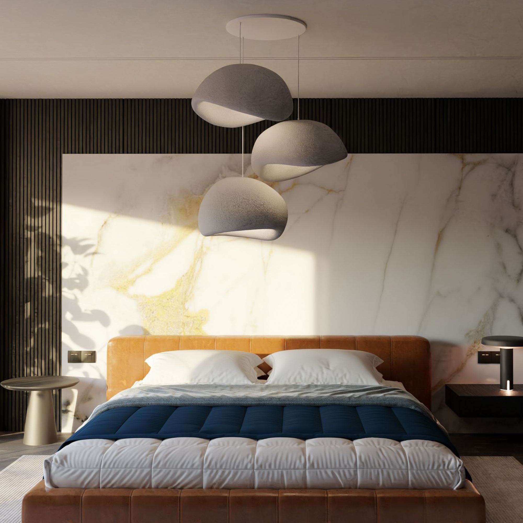 Candeeiro de Teto – 31 a 120 cm – Cinza Concreto – Composto Polimérico