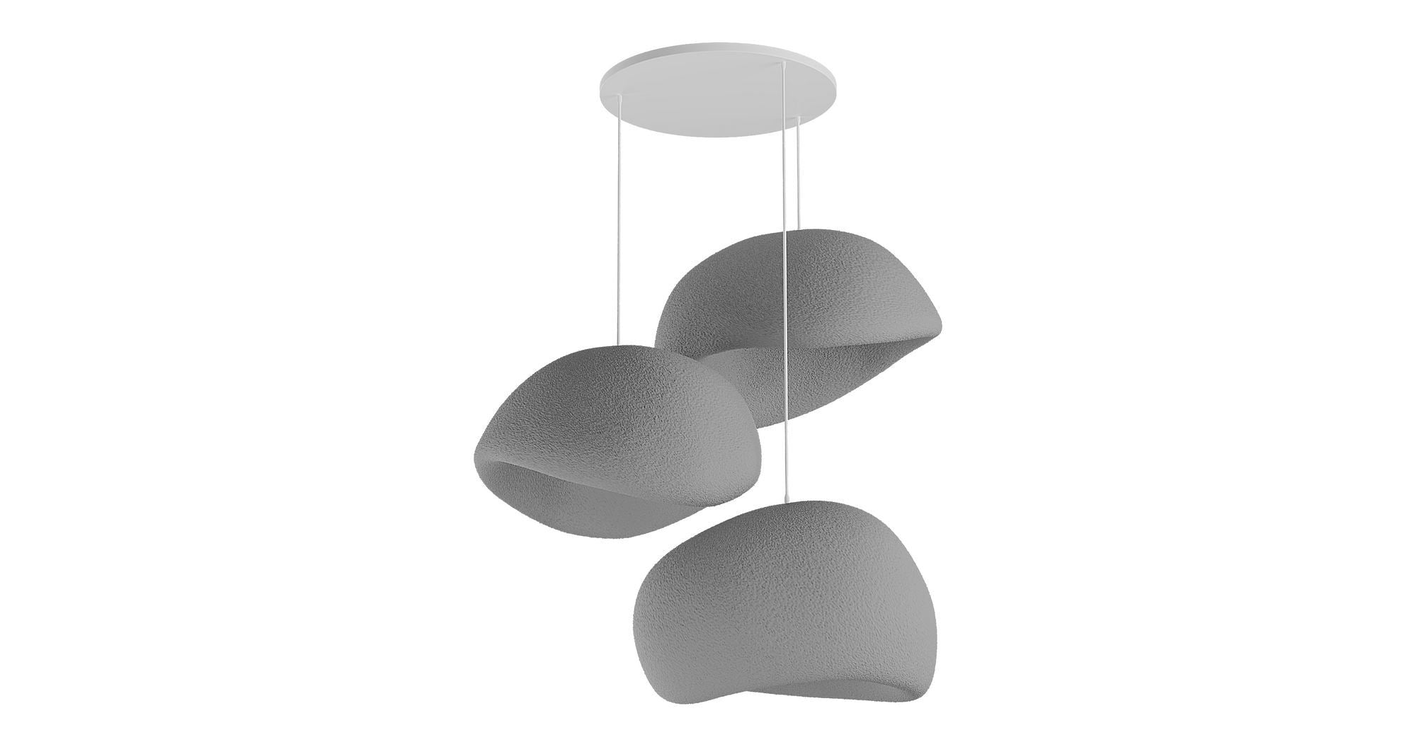 Candeeiro de Teto – 31 a 120 cm – Cinza Concreto – Composto Polimérico