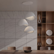 Candeeiro de Teto – 50 x 37 x 28 cm – Branco – Polímero