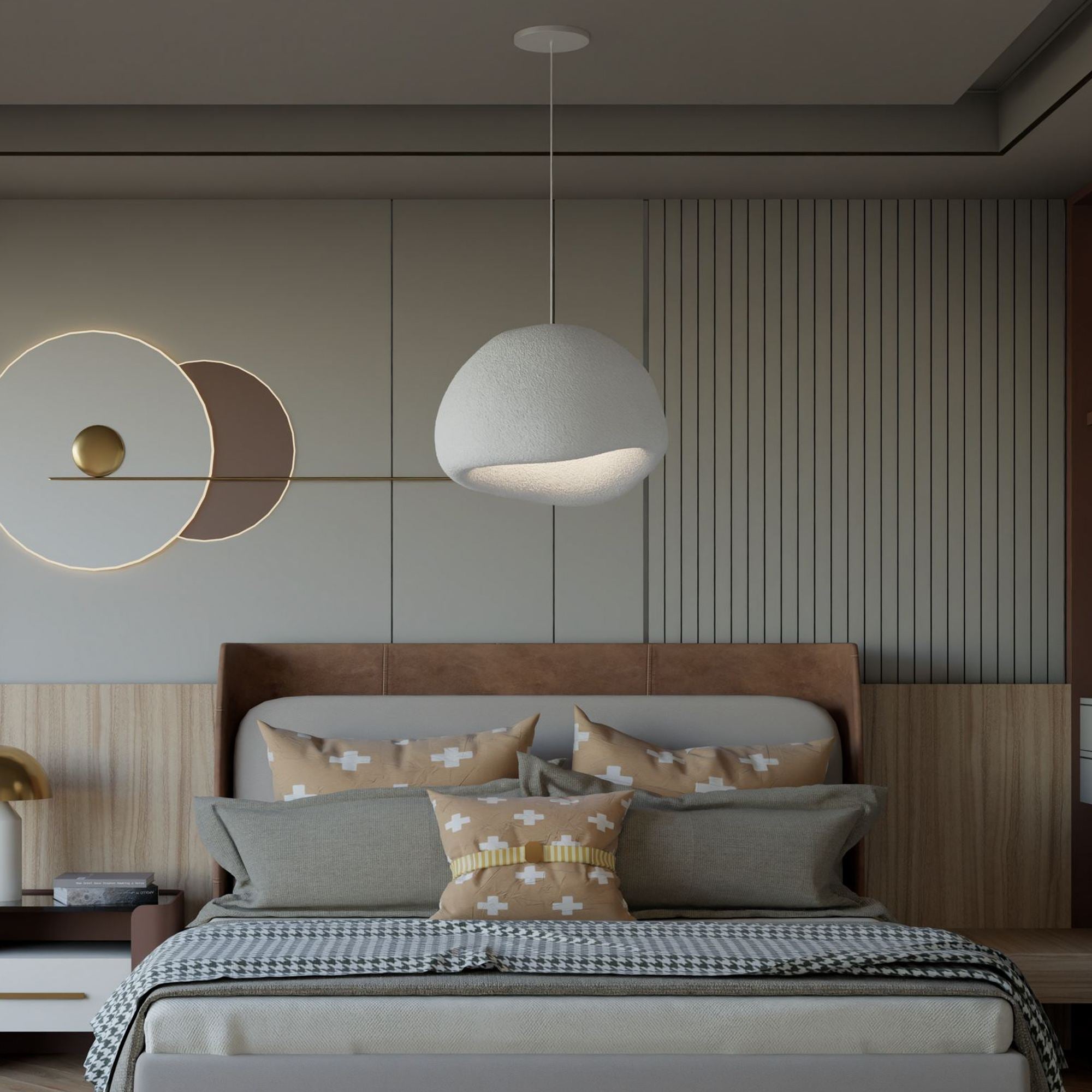 Candeeiro de Teto – 35-120 cm – Branco – Composto Polimérico