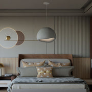 Candeeiro de Teto – 35 - 120 cm – Cinza Concreto – Composto Polimérico