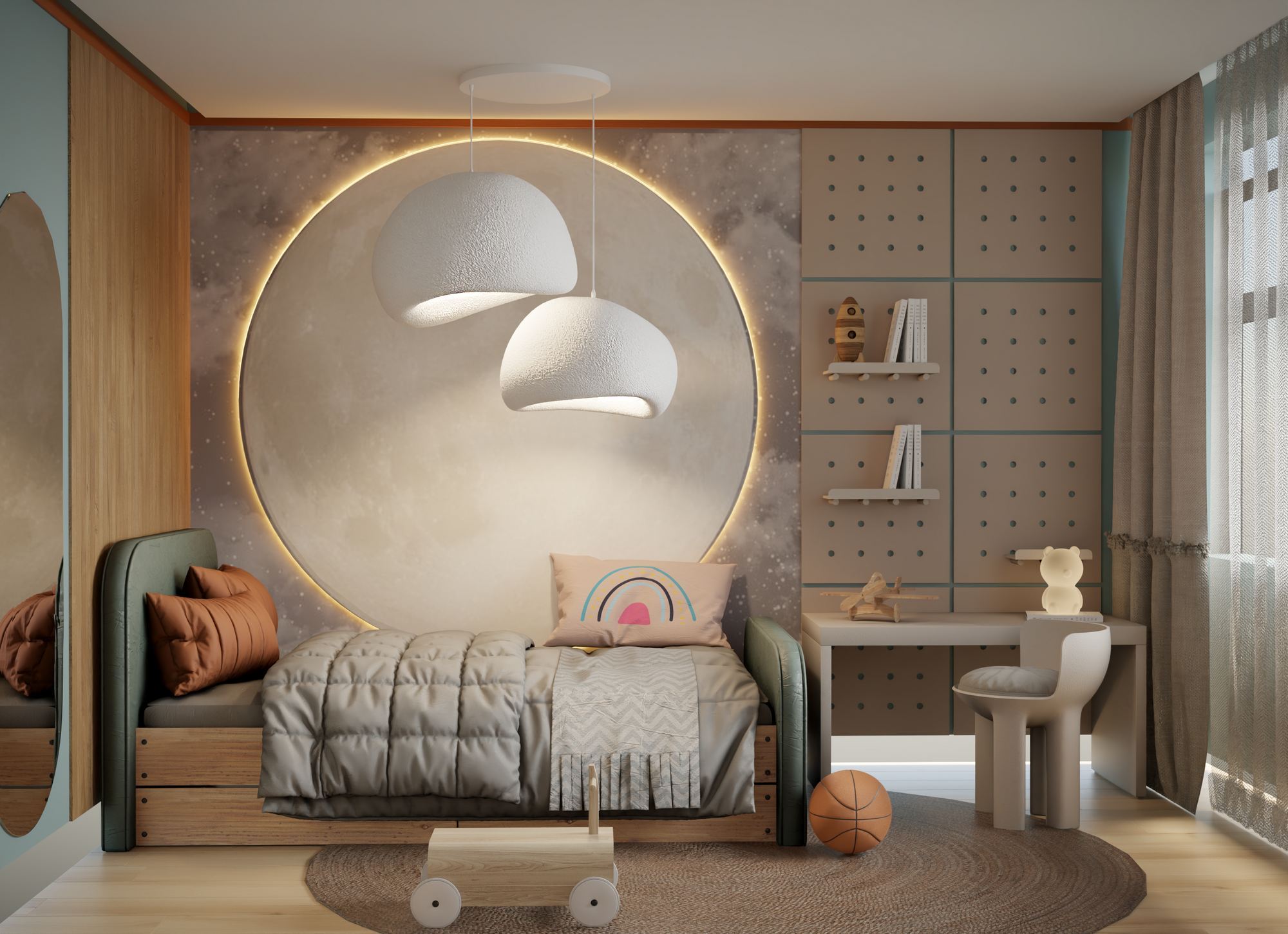 Candeeiro de Teto – 35-120 cm – Branco – Polímero