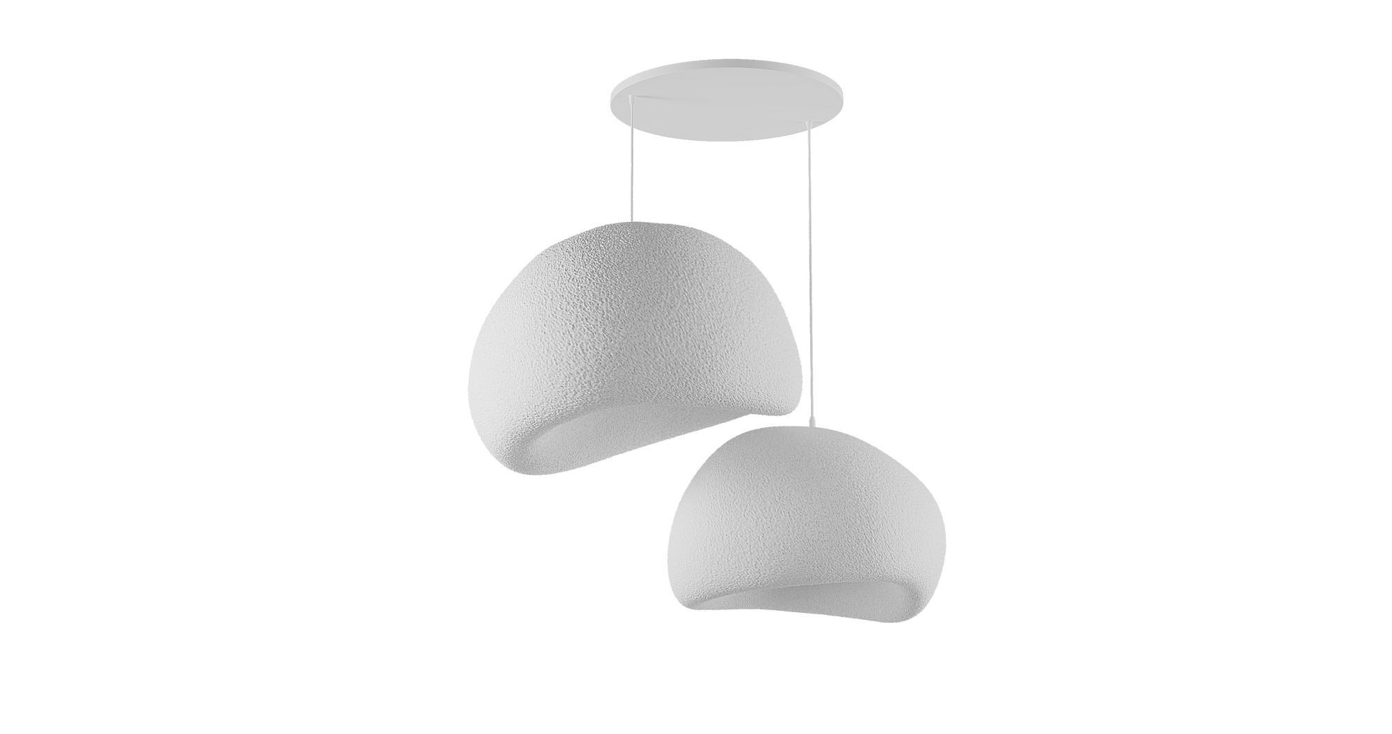 Candeeiro de Teto – 35-120 cm – Branco – Polímero