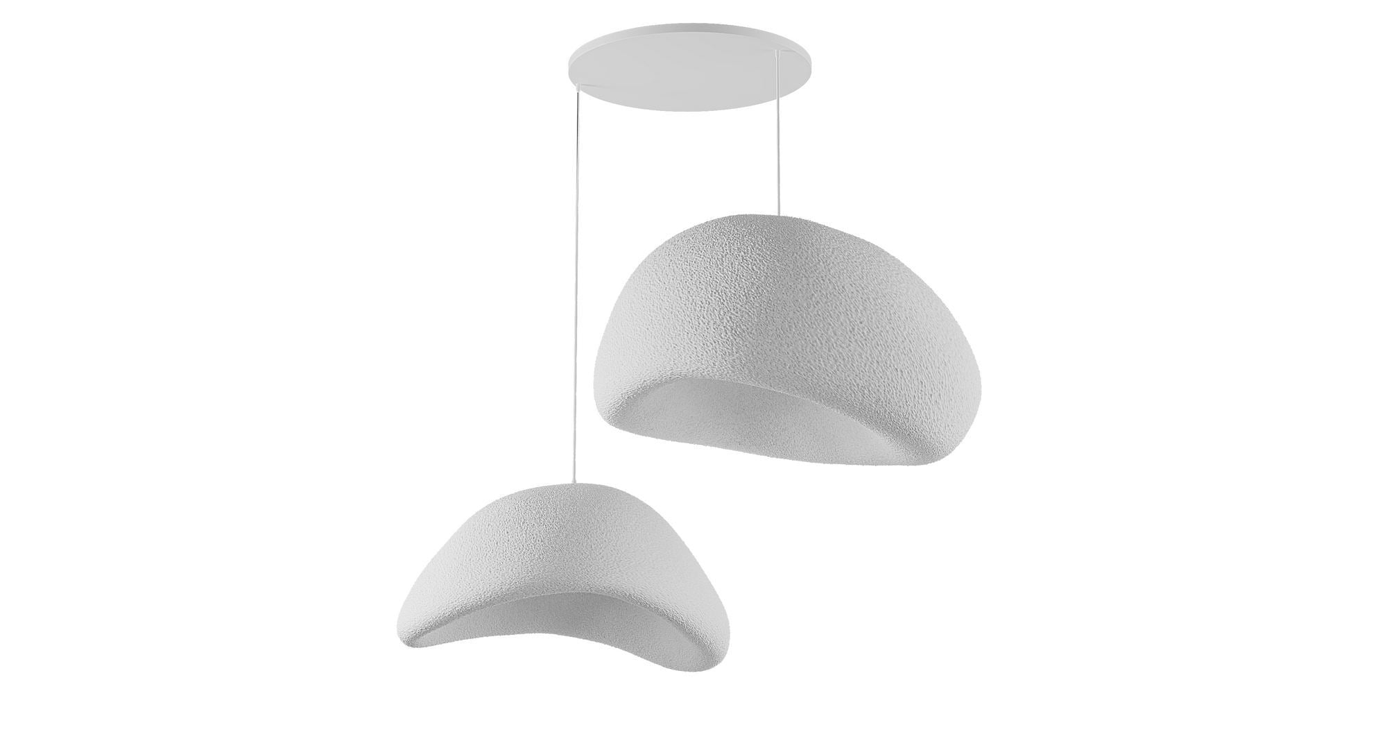 Candeeiro de Teto – 35-120 cm – Branco – Composto Polimérico