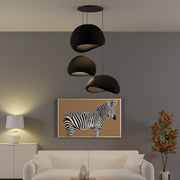 Candeeiro de Teto – 50 x 45 x 32 cm – Preto – Composto Polimérico