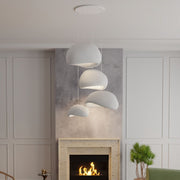 Candeeiro de Teto – 50 x 45 x 32 cm – Branco – Composto Polimérico