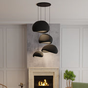 Candeeiro de Teto – 50 x 45 x 32 cm – Preto – Composto Polimérico