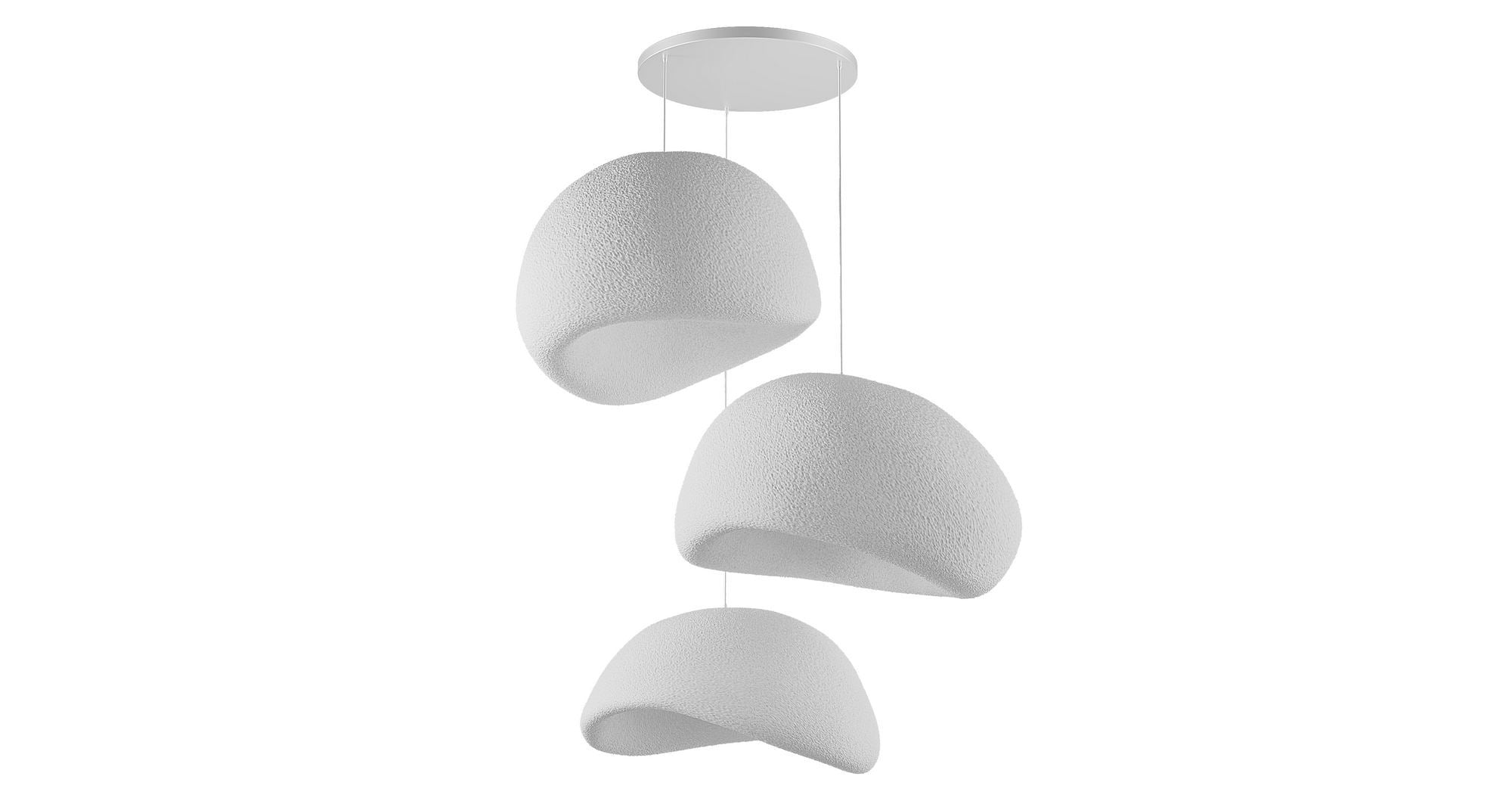 Candeeiro de Teto – 50 x 45 x 32 cm – Branco – Composto Polimérico