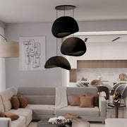 Candeeiro de Teto – 50 x 45 x 32 cm – Preto – Composto Polimérico