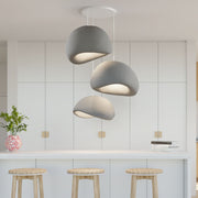 Candeeiro de Teto – 50 x 45 x 32 cm – Cinza Concreto – Composto Polimérico