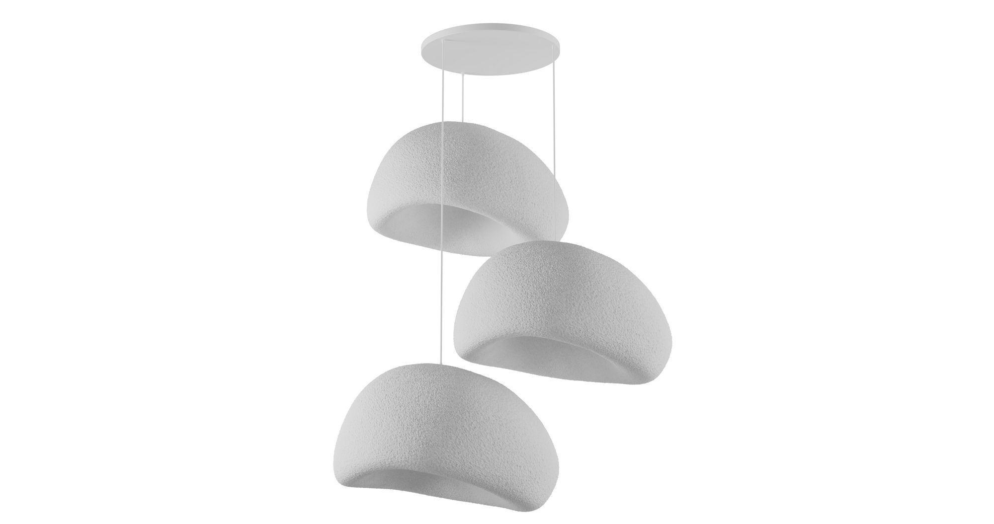 Candeeiro de Teto – 50 x 45 x 32 cm – Branco – Polimérico