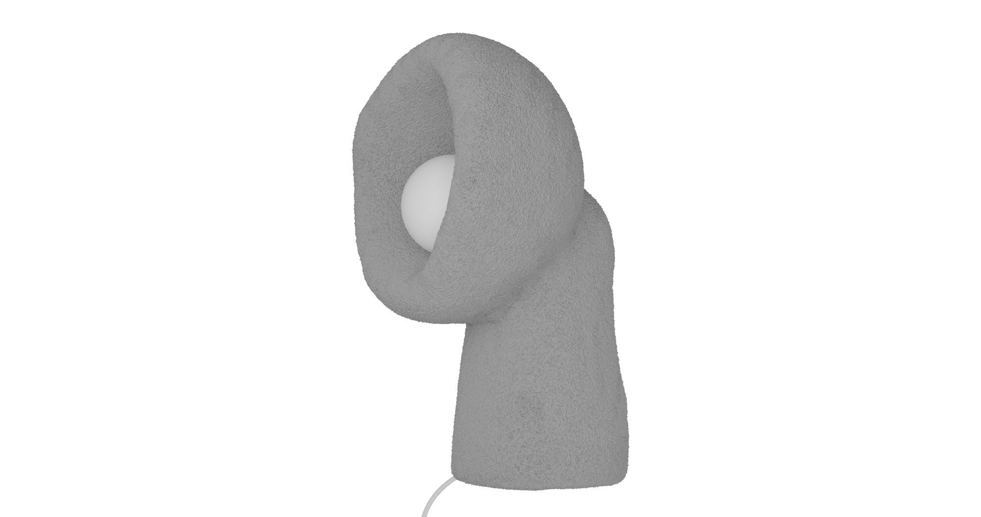 Candeeiro de mesa-Wabi Sabi Echo-Cinza Concreto