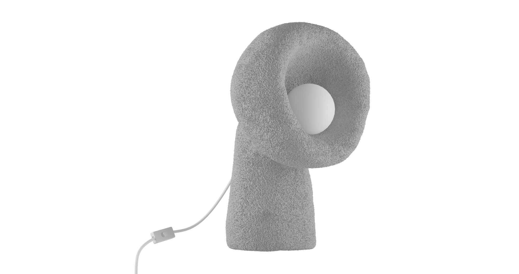 Candeeiro de mesa-Wabi Sabi Echo-Cinza Concreto
