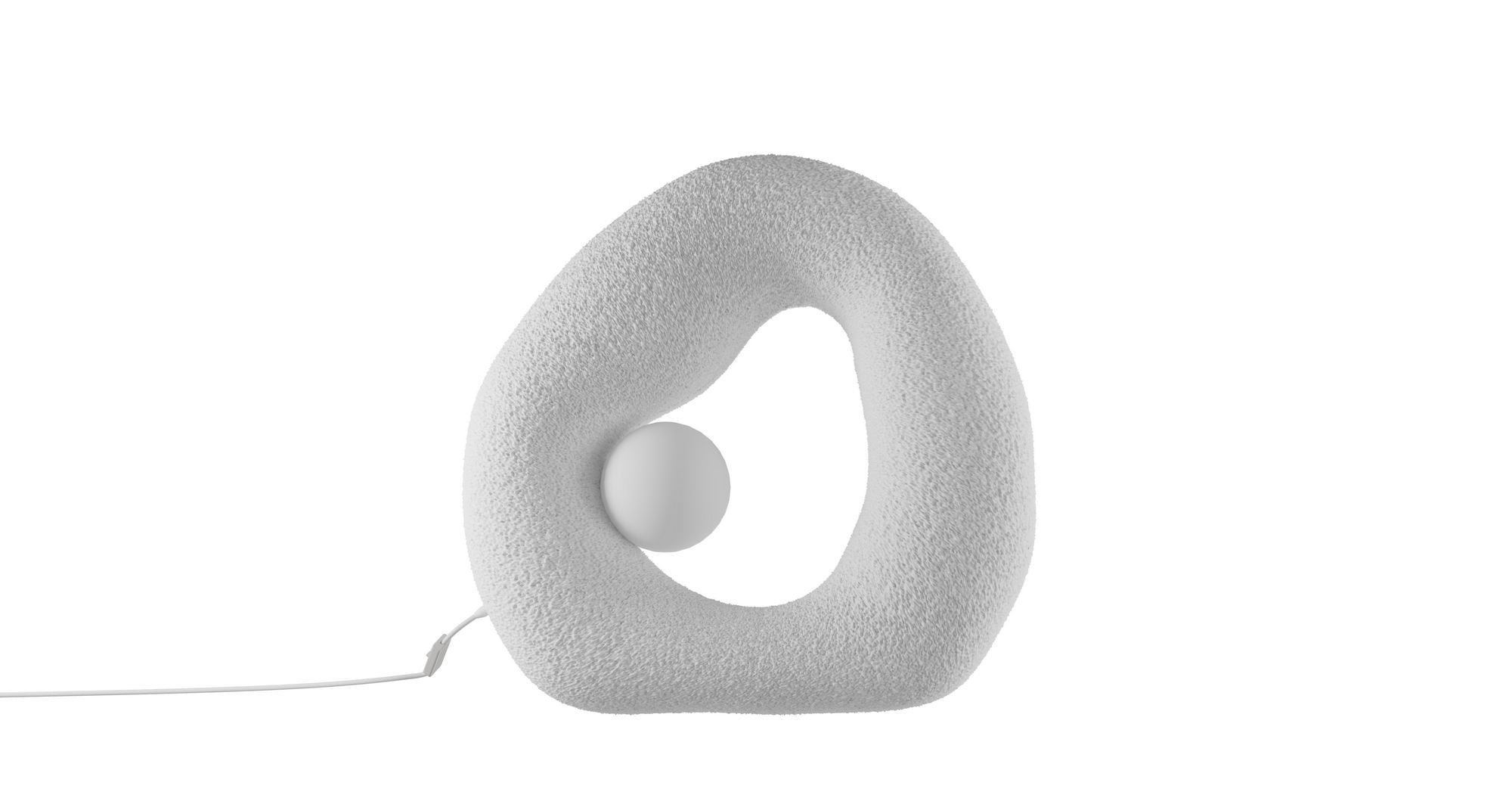 Candeeiro de mesa-Wabi Sabi Pond-Branco