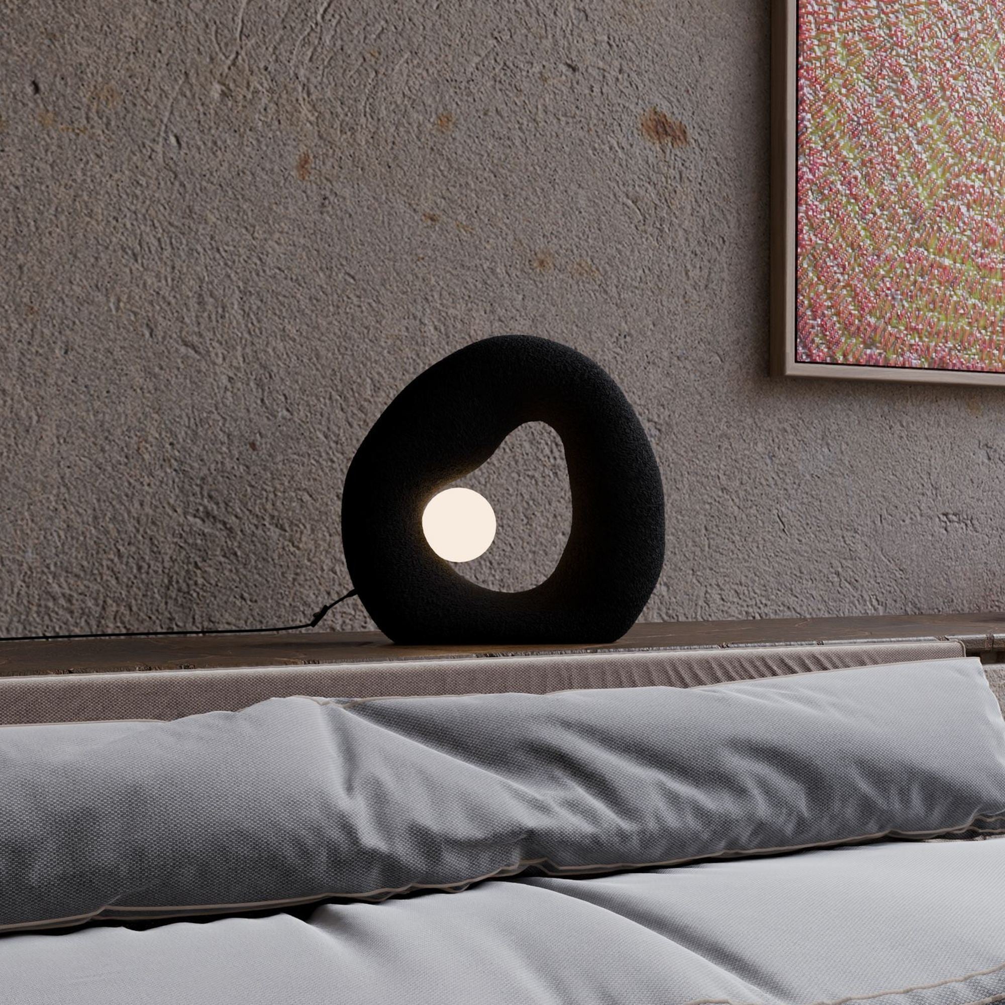 Candeeiro de mesa-Wabi Sabi Pond-Preto