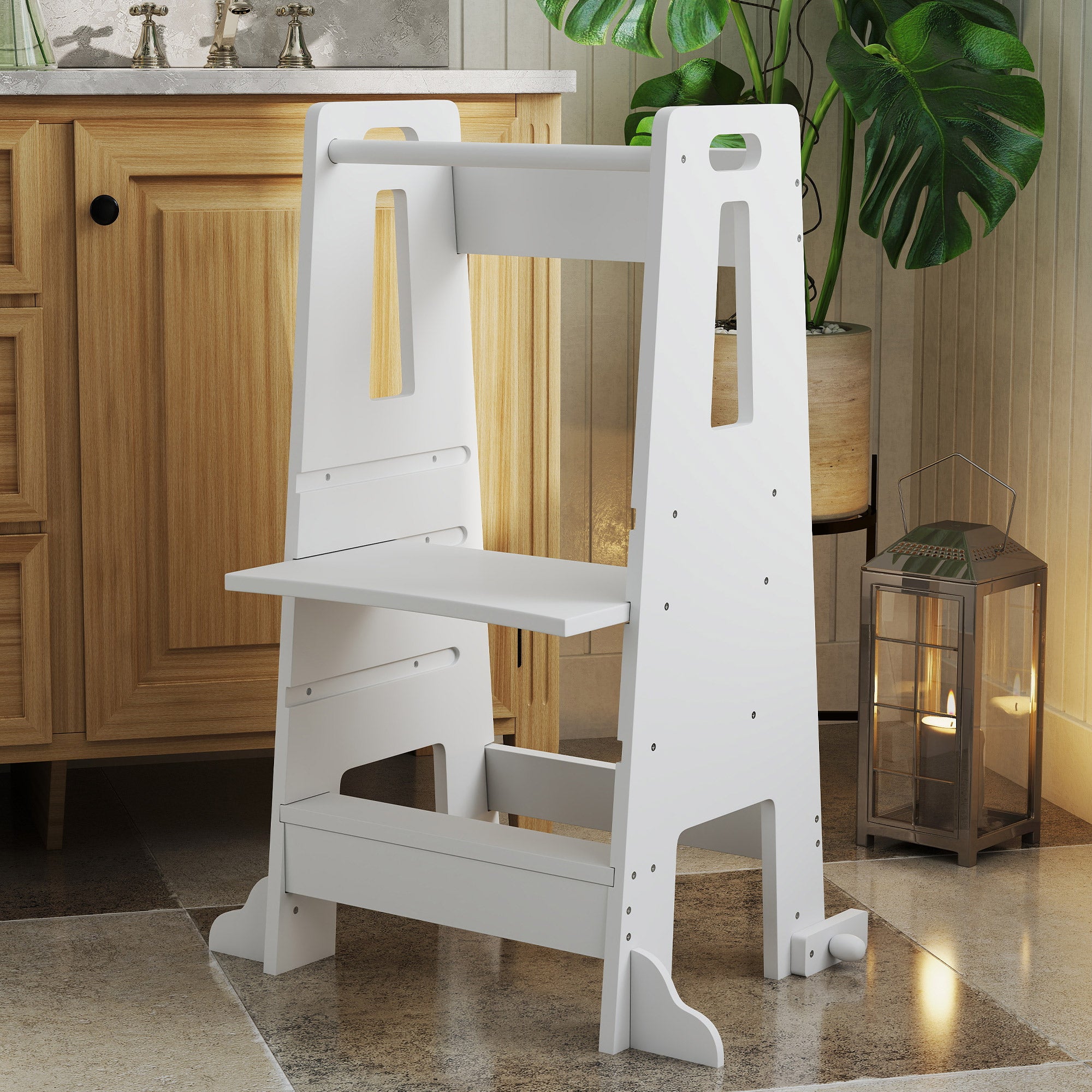 Torre de Aprendizagem Infantil 45x47,5x91 cm Branco