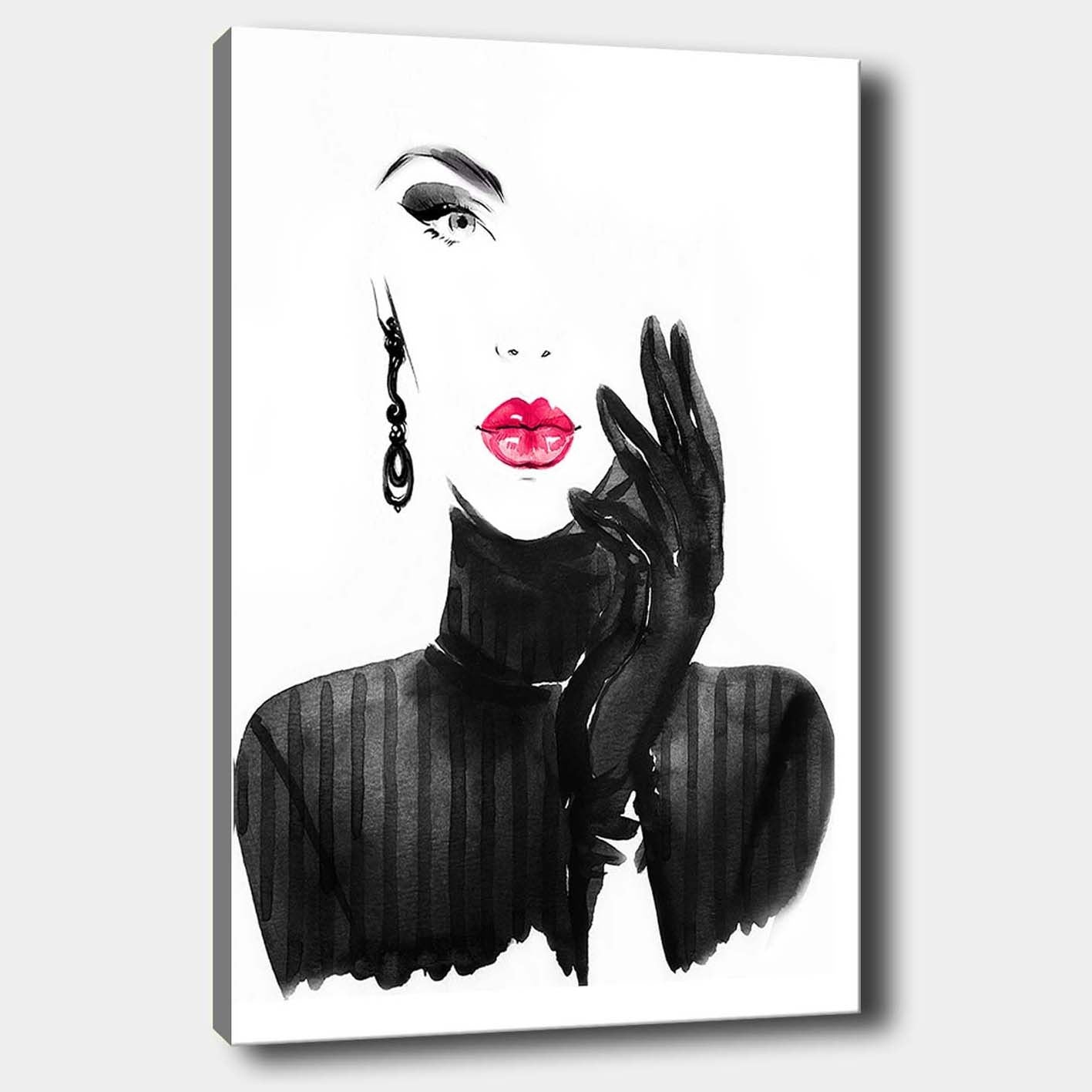 Impressionante pintura decorativa em tela, 70 x 100 cm | 100% tela, 100% moldura de madeira (3 cm de espessura) | Perfeito para amantes de decoração e arte