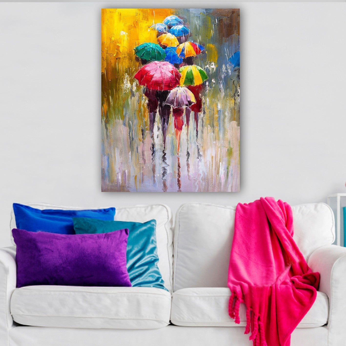 Pintura decorativa em tela – 70 x 100 cm – madeira – tela