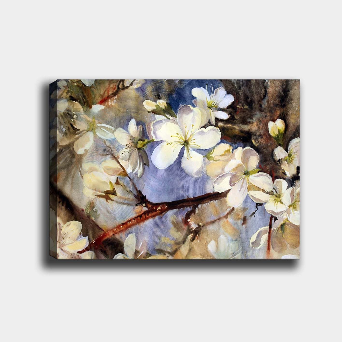 Impressionante pintura decorativa em tela, 70 x 100 cm | 100% tela, 100% moldura de madeira (3 cm de espessura) | Perfeito para amantes de decoração e arte