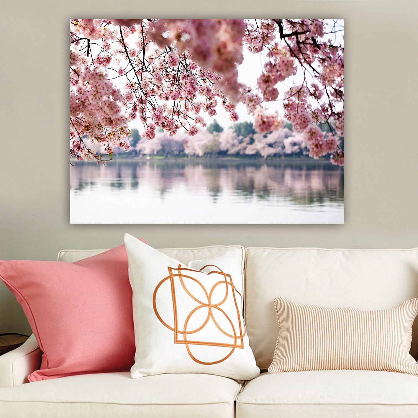 Impressionante pintura decorativa em tela, 70 x 100 cm | 100% tela, 100% moldura de madeira (3 cm de espessura) | Perfeito para amantes de decoração e arte