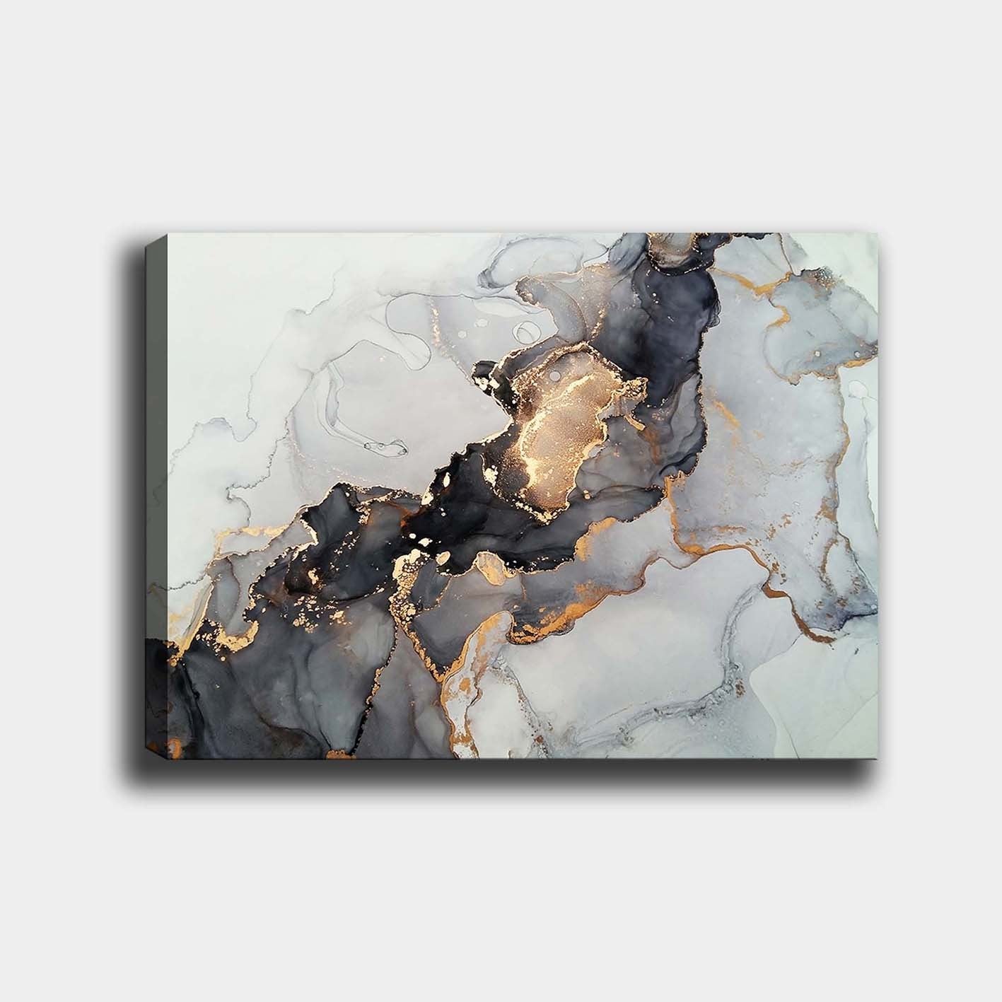 Impressionante pintura decorativa em tela, 70 x 100 cm | 100% tela, 100% moldura de madeira (3 cm de espessura) | Perfeito para amantes de decoração e arte