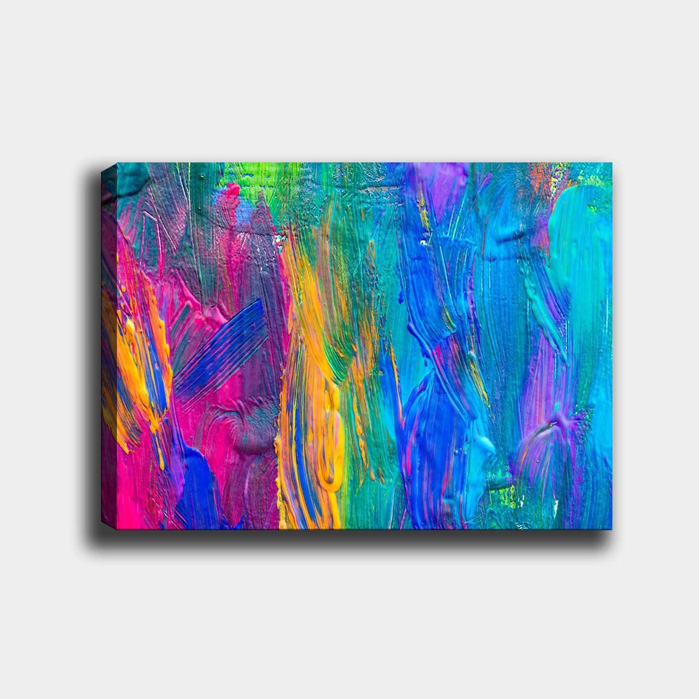 Impressionante pintura decorativa em tela, 70 x 100 cm | 100% tela, 100% moldura de madeira (3 cm de espessura) | Perfeito para amantes de decoração e arte