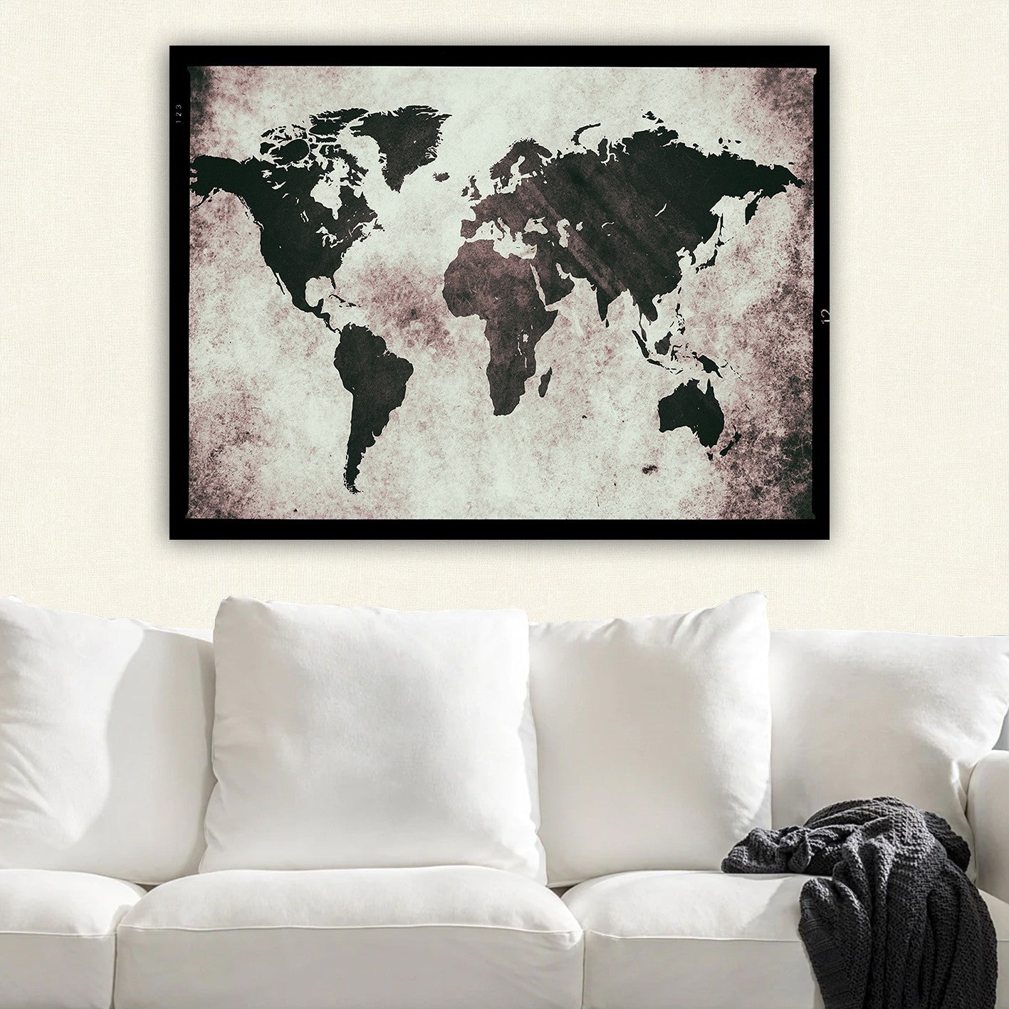 Impressionante pintura decorativa em tela, 70 x 100 cm | 100% tela, 100% moldura de madeira (3 cm de espessura) | Perfeito para amantes de decoração e arte