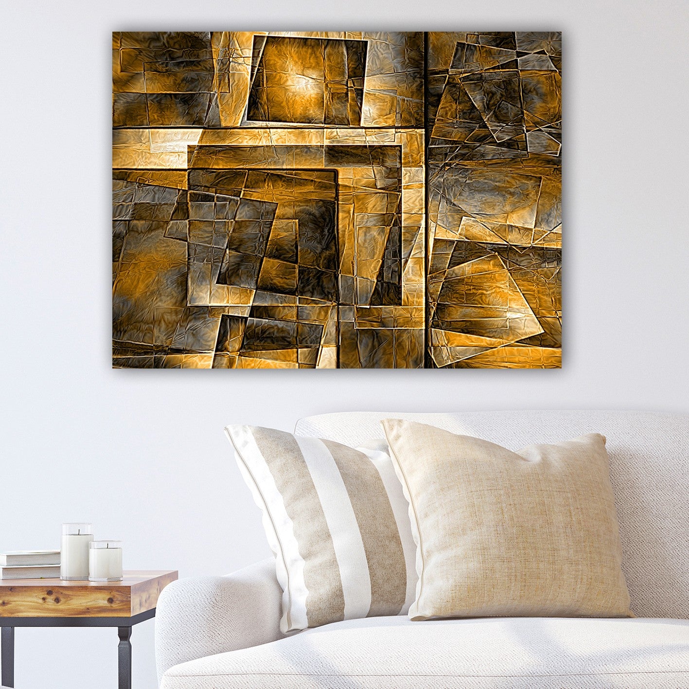 Impressionante pintura decorativa em tela, 70 x 100 cm | 100% tela, 100% moldura de madeira (3 cm de espessura) | Perfeito para amantes de decoração e arte