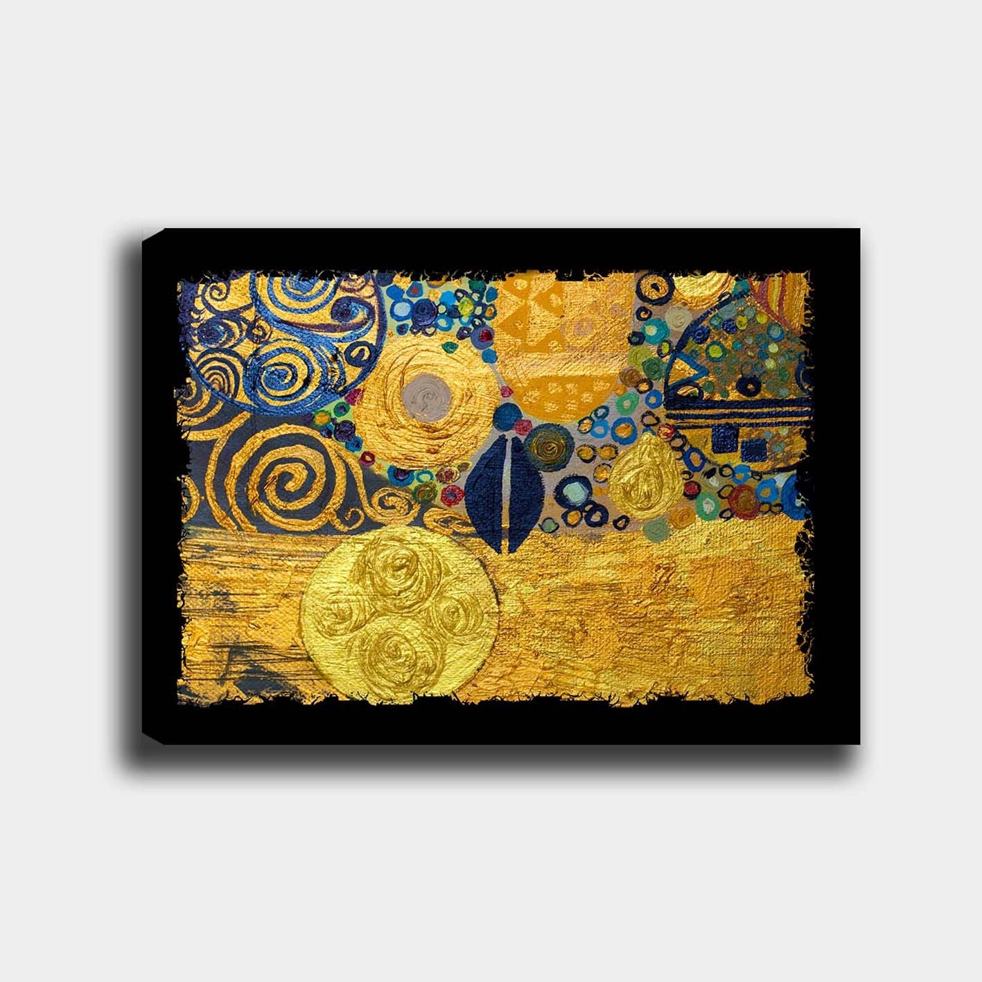 Impressionante pintura decorativa em tela, 70 x 100 cm | 100% tela, 100% moldura de madeira (3 cm de espessura) | Perfeito para amantes de decoração e arte